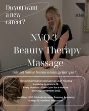Load image into Gallery viewer, VTCT L3 Massage Therapy- FUNDED FOR ANYONE 19+