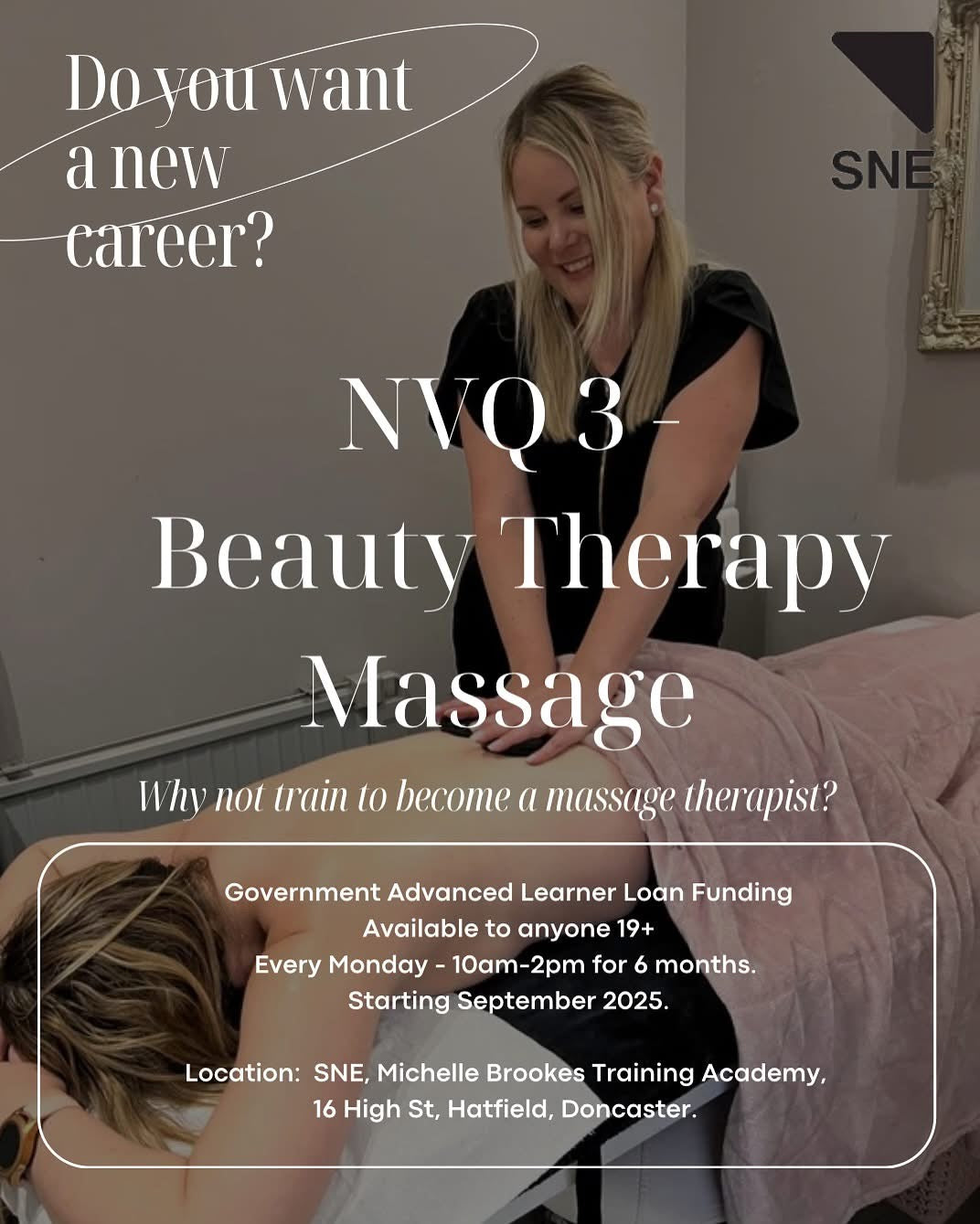 VTCT L3 Beauty Therapy Massage - FUNDED FOR ANYONE 19+