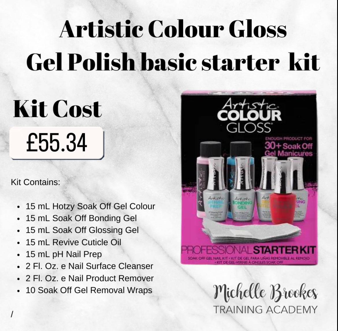 Gel Polish Basic Kit Artistic Colour Gloss