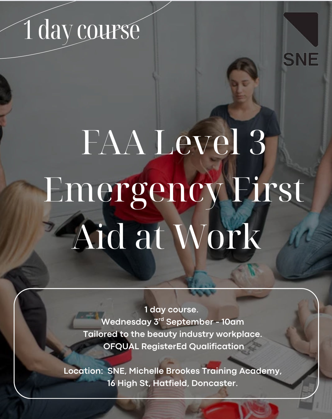 FAA Level 3 Award in Emergency First Aid at Work