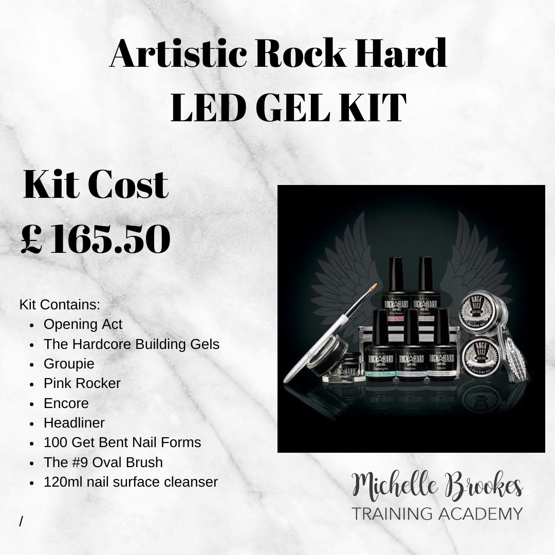 Artistic Rock Hard LED gel kit